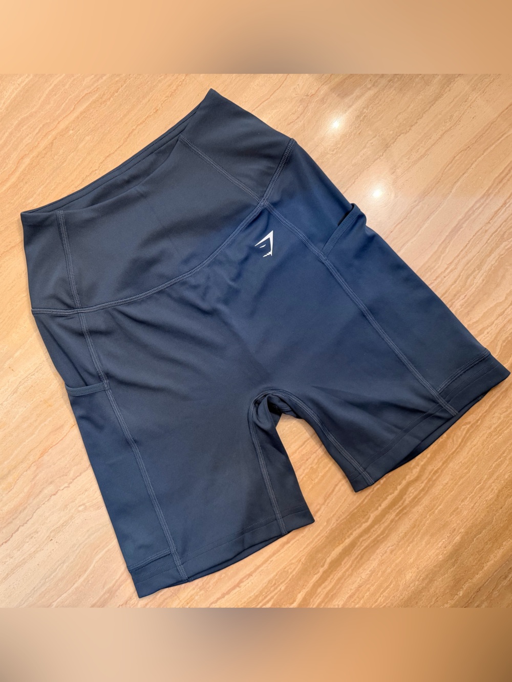 NWOT Gymshark Pocket Shorts Cargo Blue XS 6” High Rise Discontinued